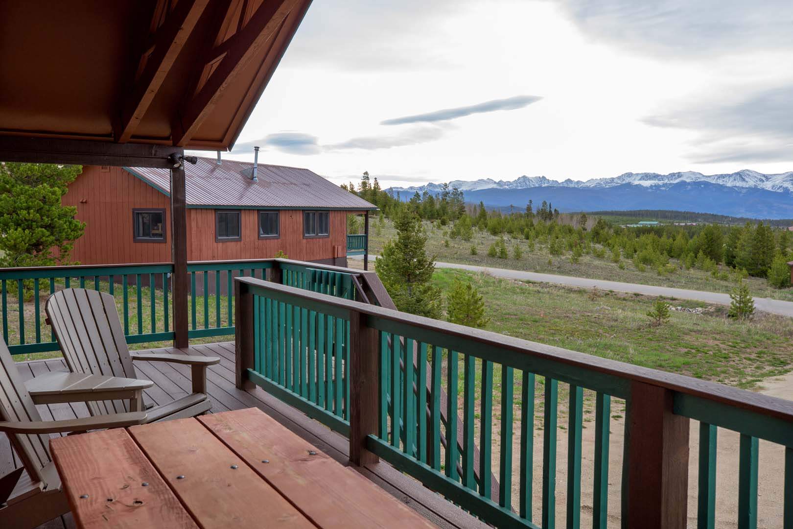 Patio looking at the mountains