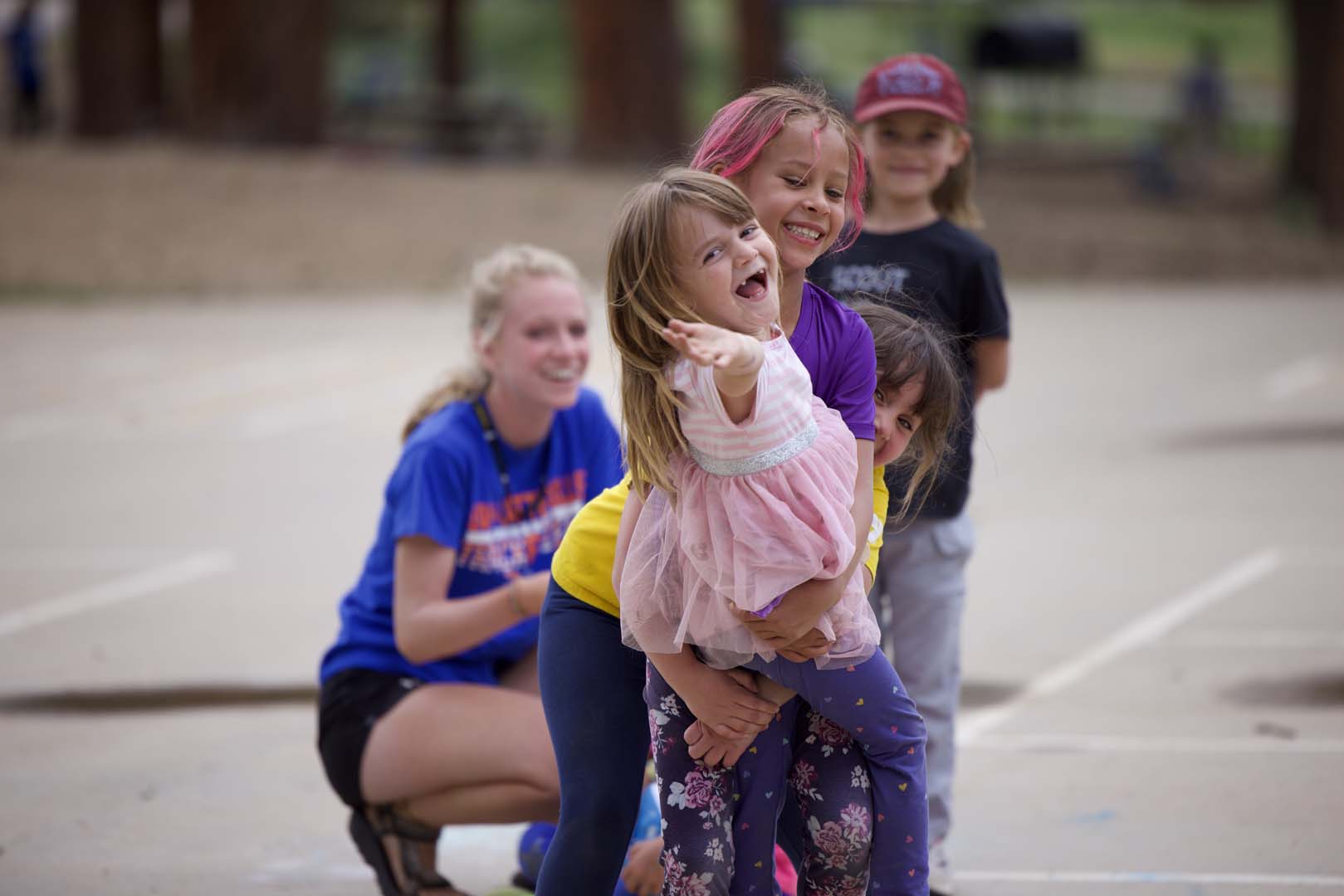 kids playing in park