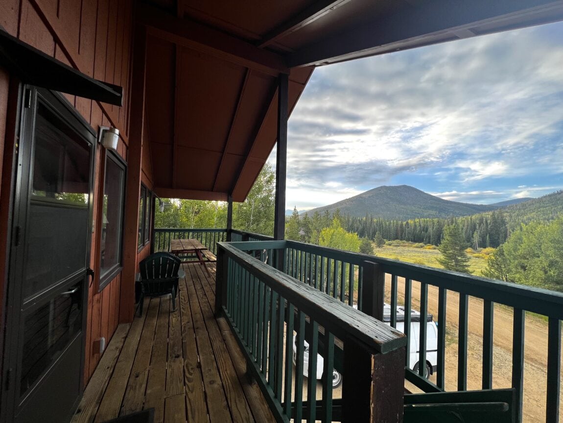 cabin in the mountains