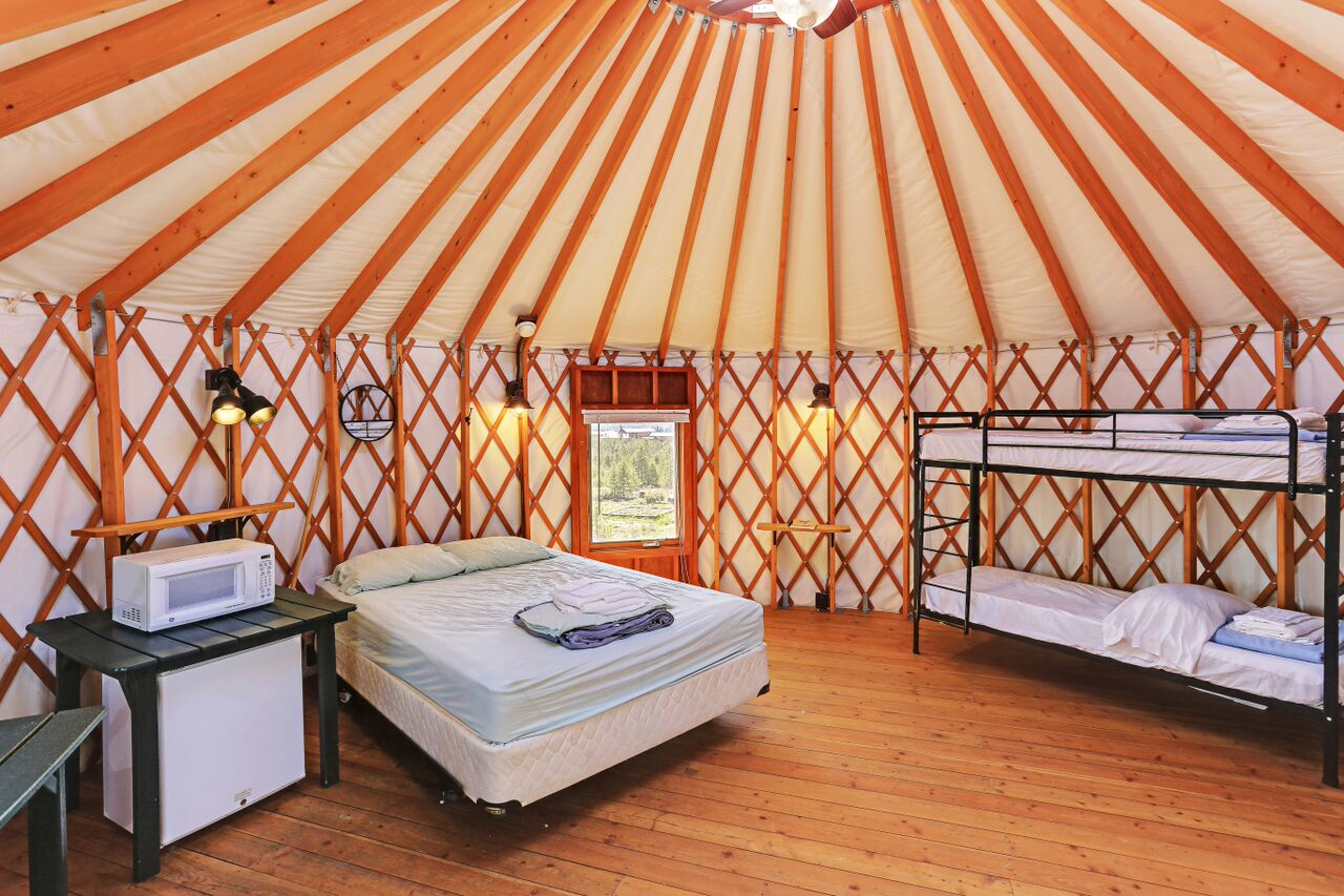 inside a yurt