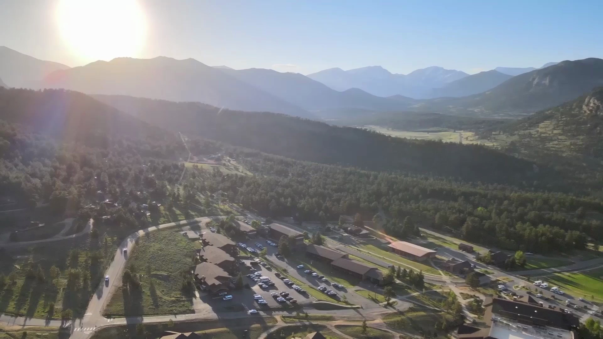 aerial view of ymca rockies