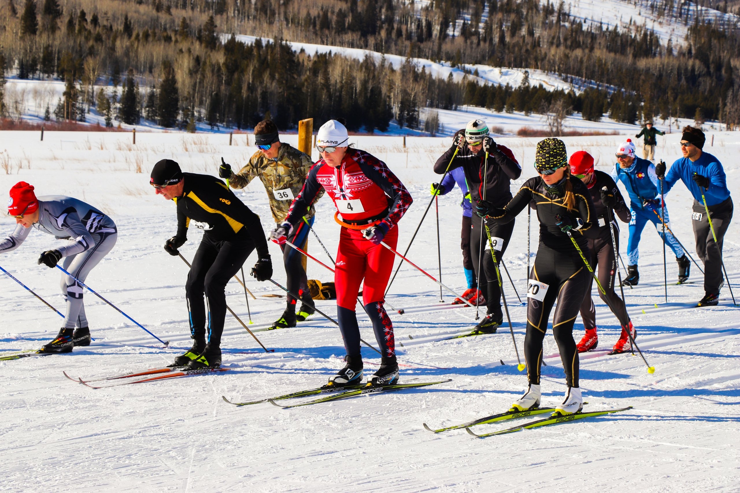 people on a snow mountain ranch