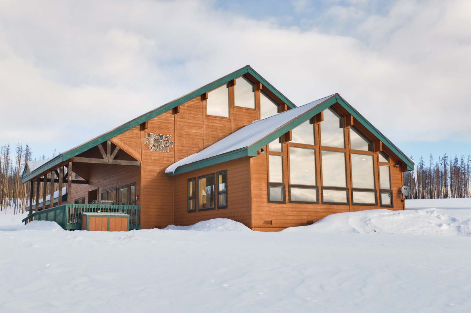 Cabin in the snow