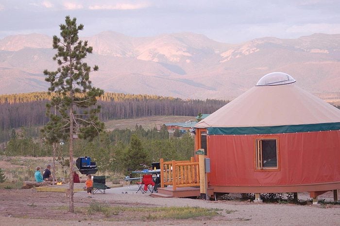 red yurt