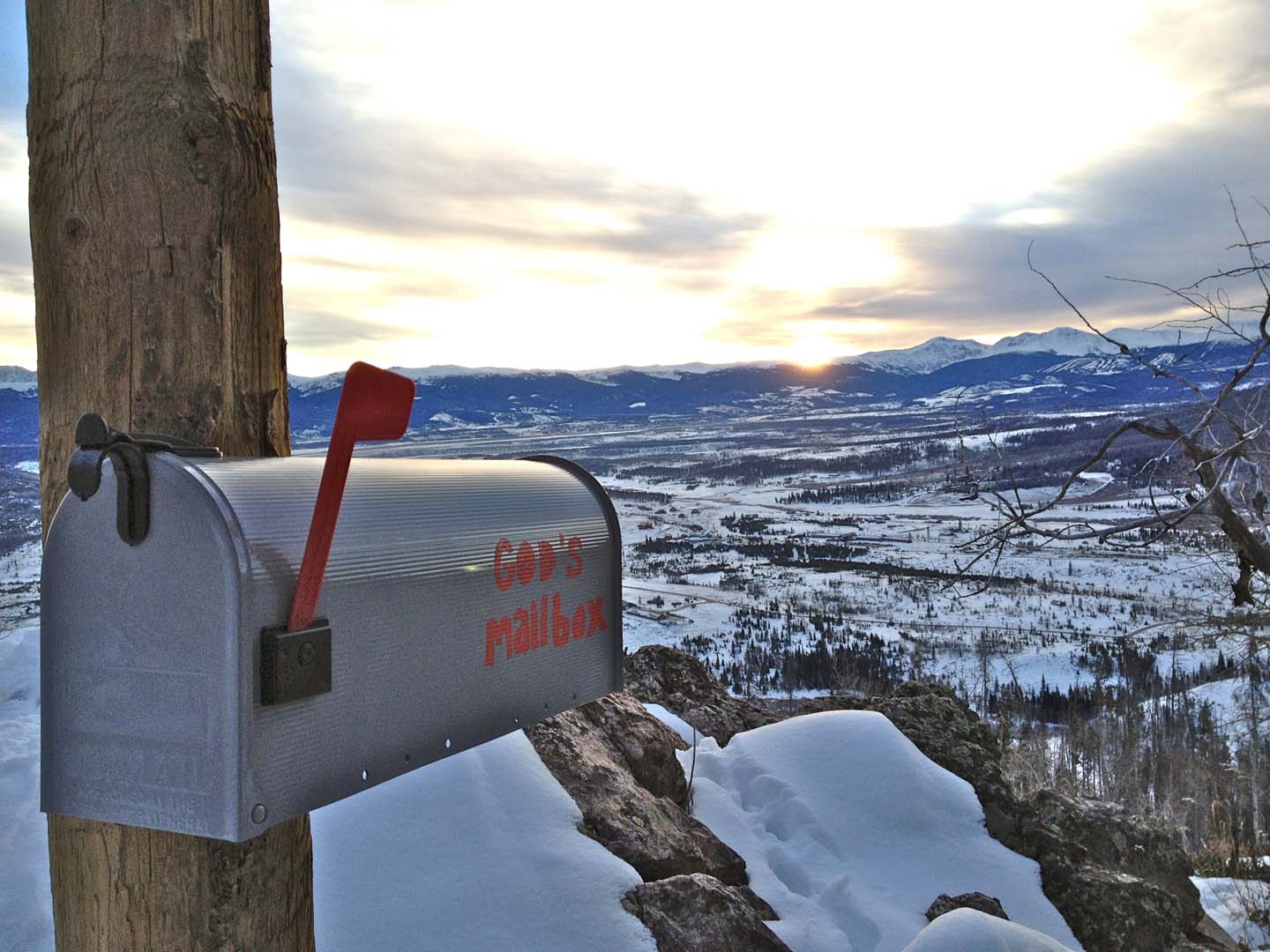 god's mail box on top of mountain