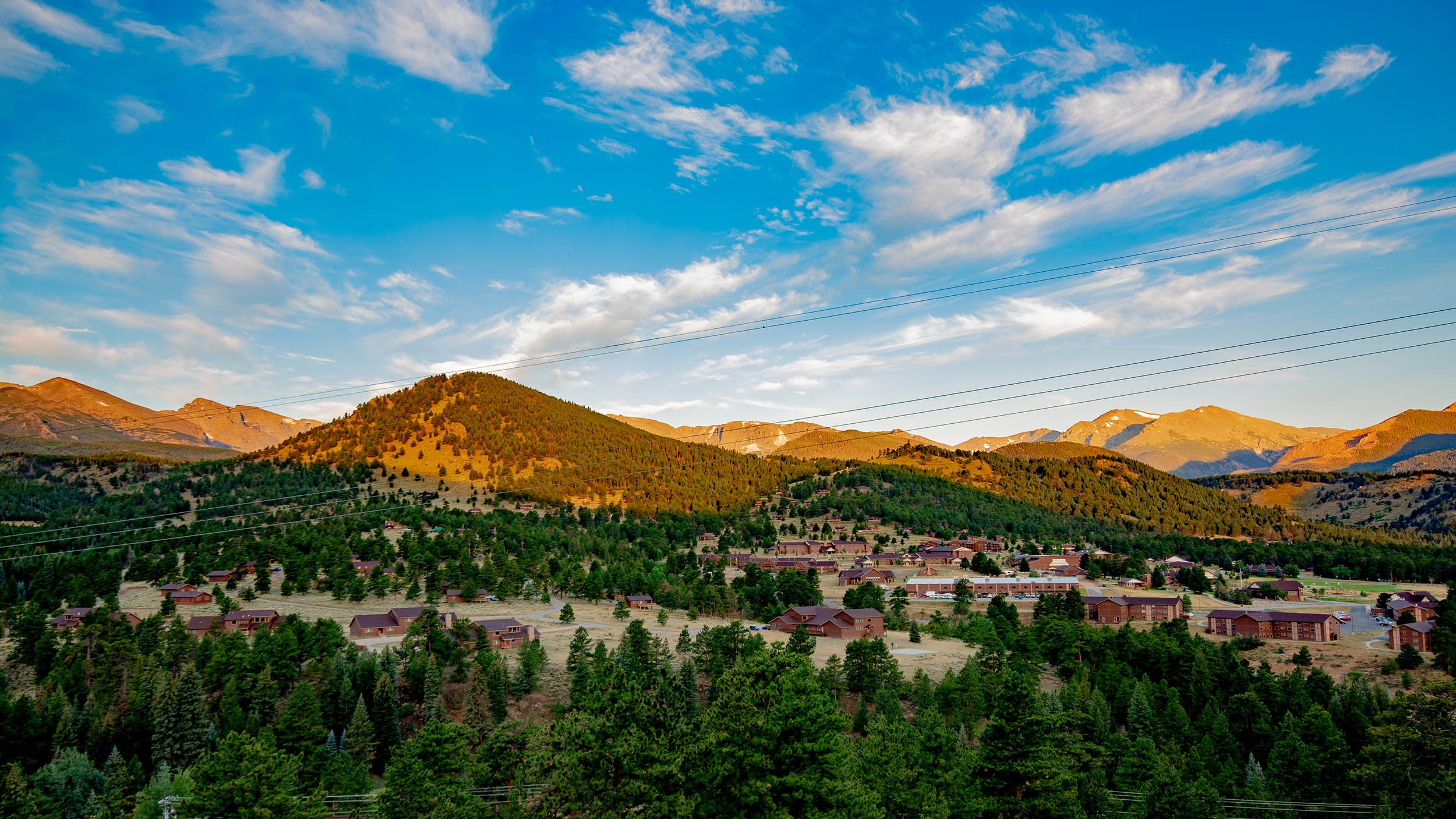 View of Rocky Mountains from the YMCA of the Rockies property