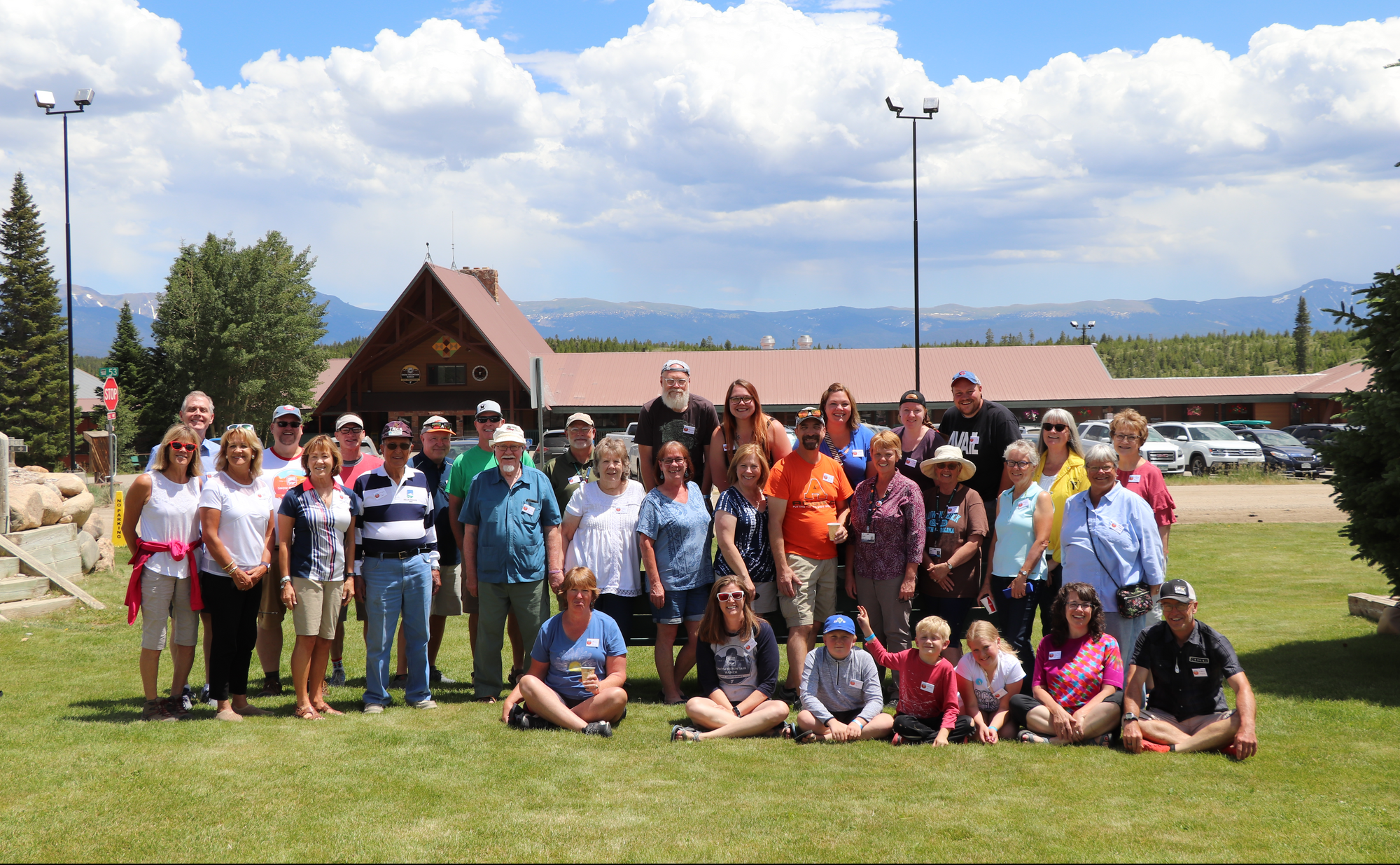 a big group of people posing for a picture