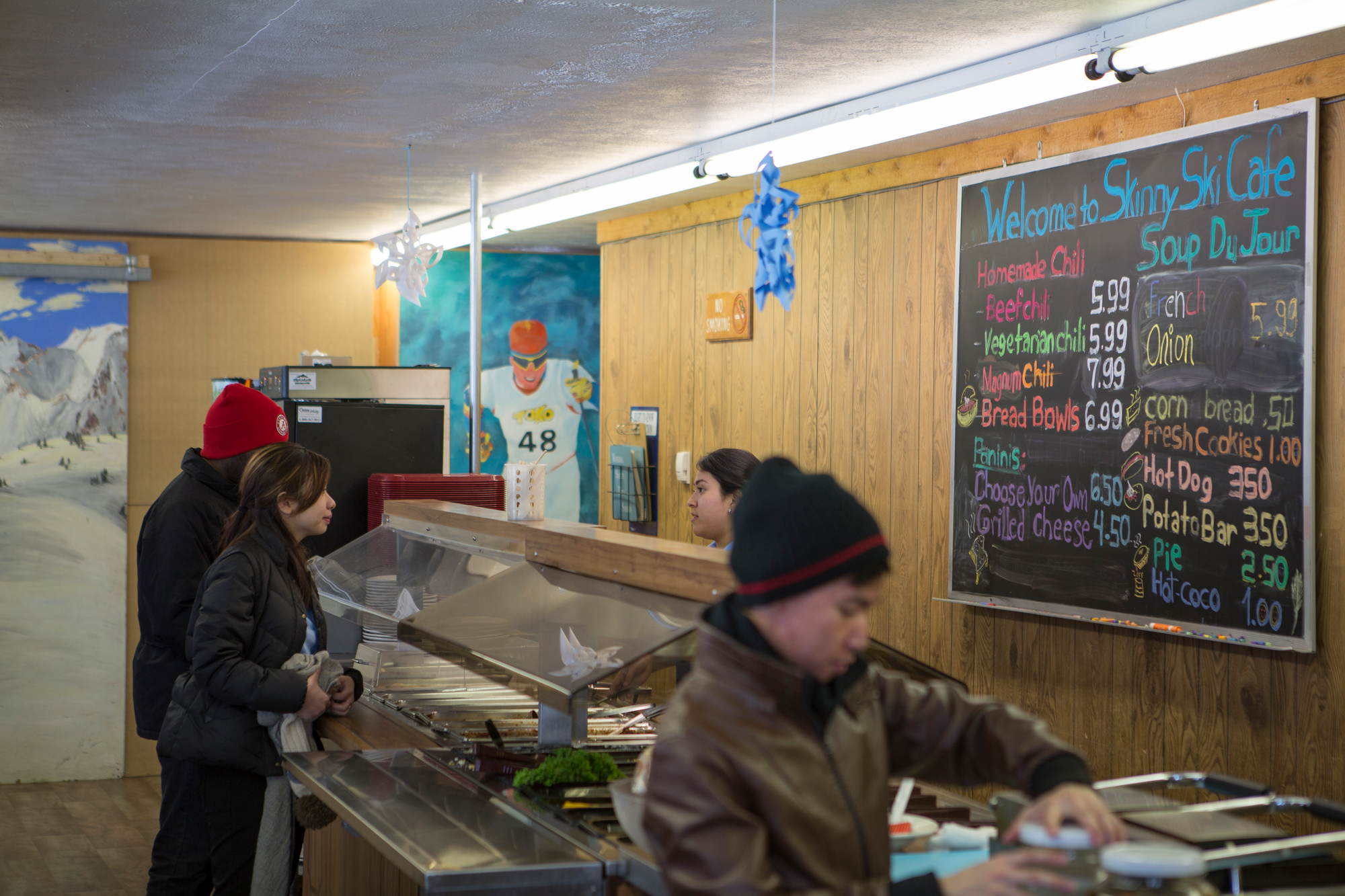 people purchasing coffee