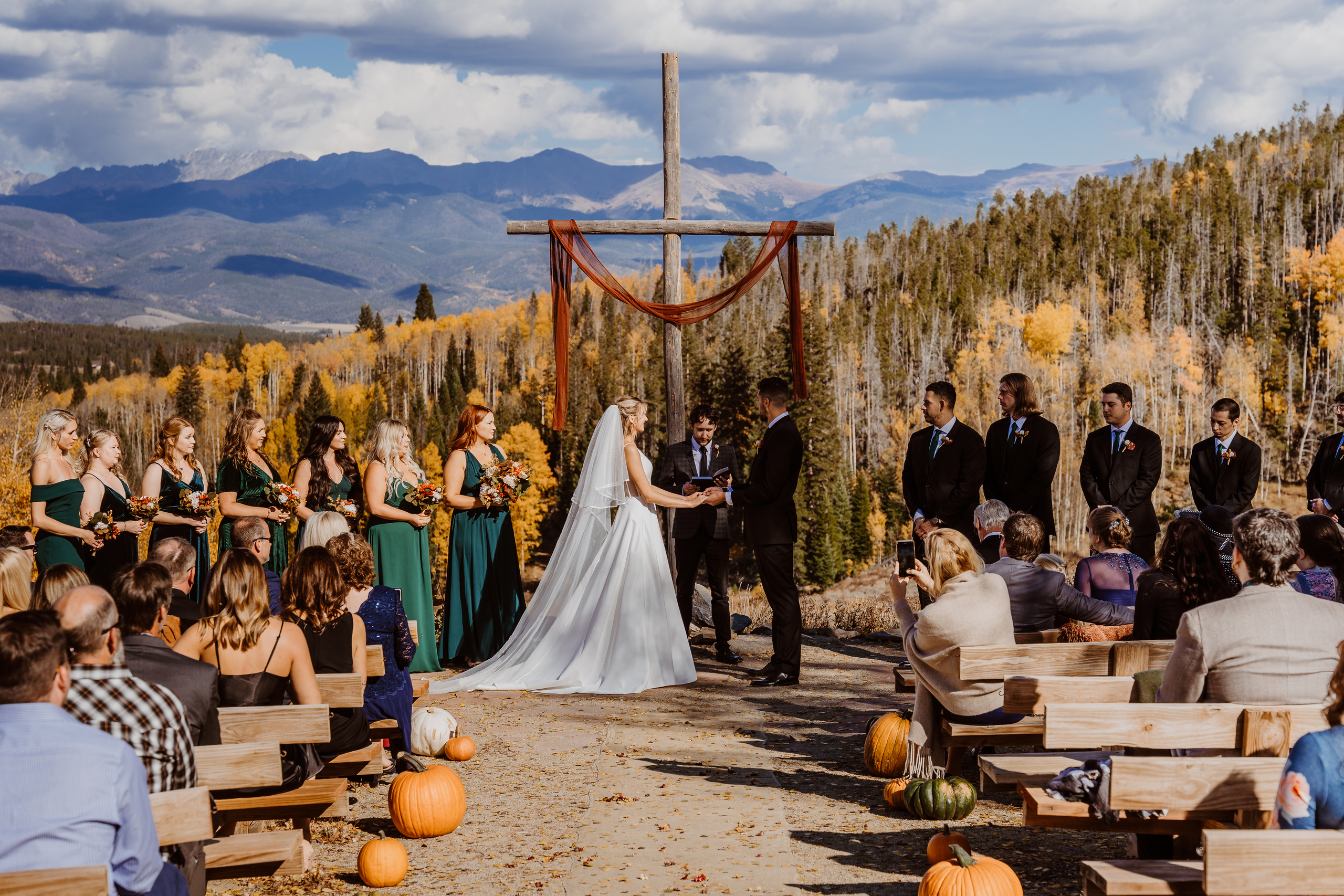 Wedding Ceremony in Fall