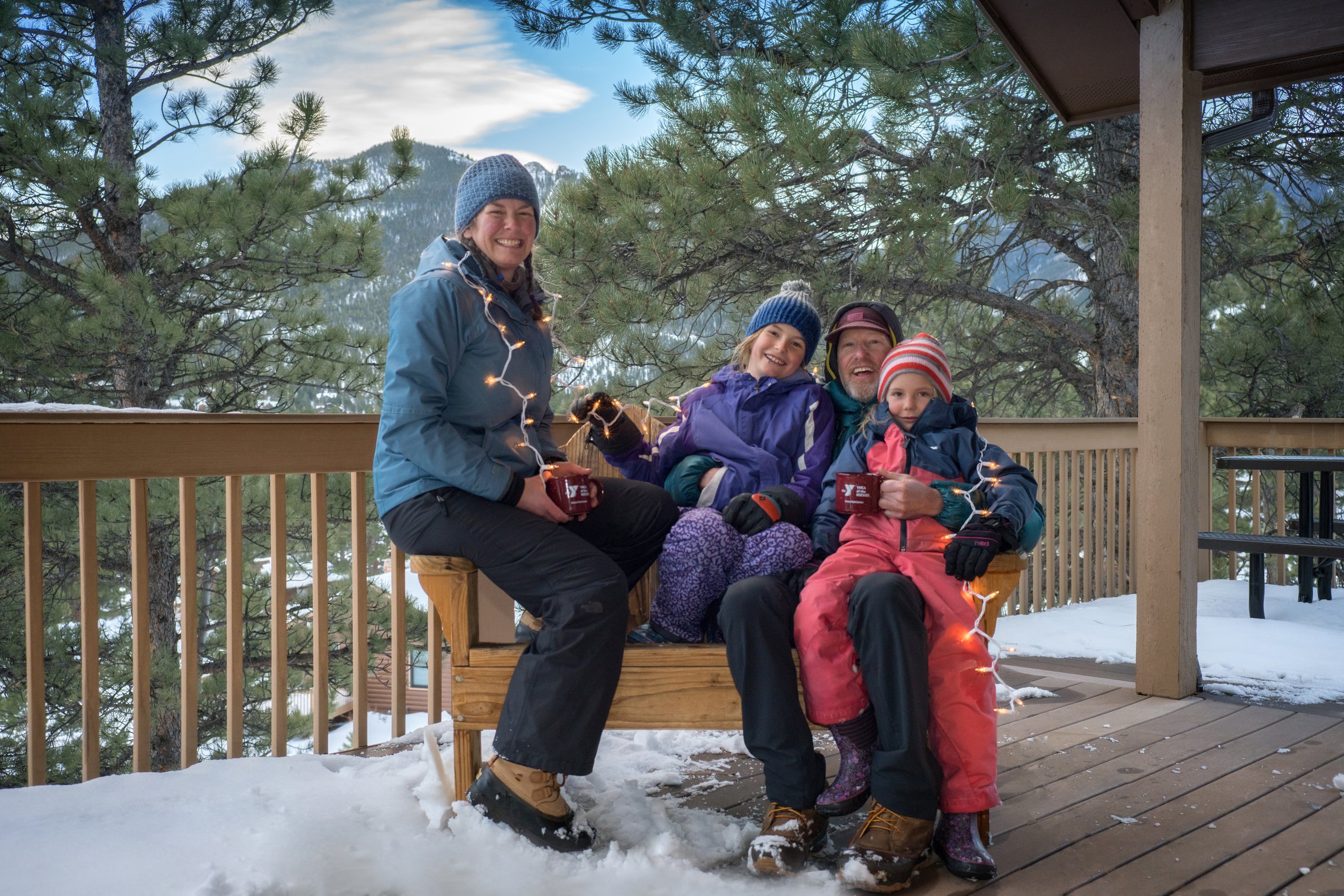 Familia en YMCA Rockies